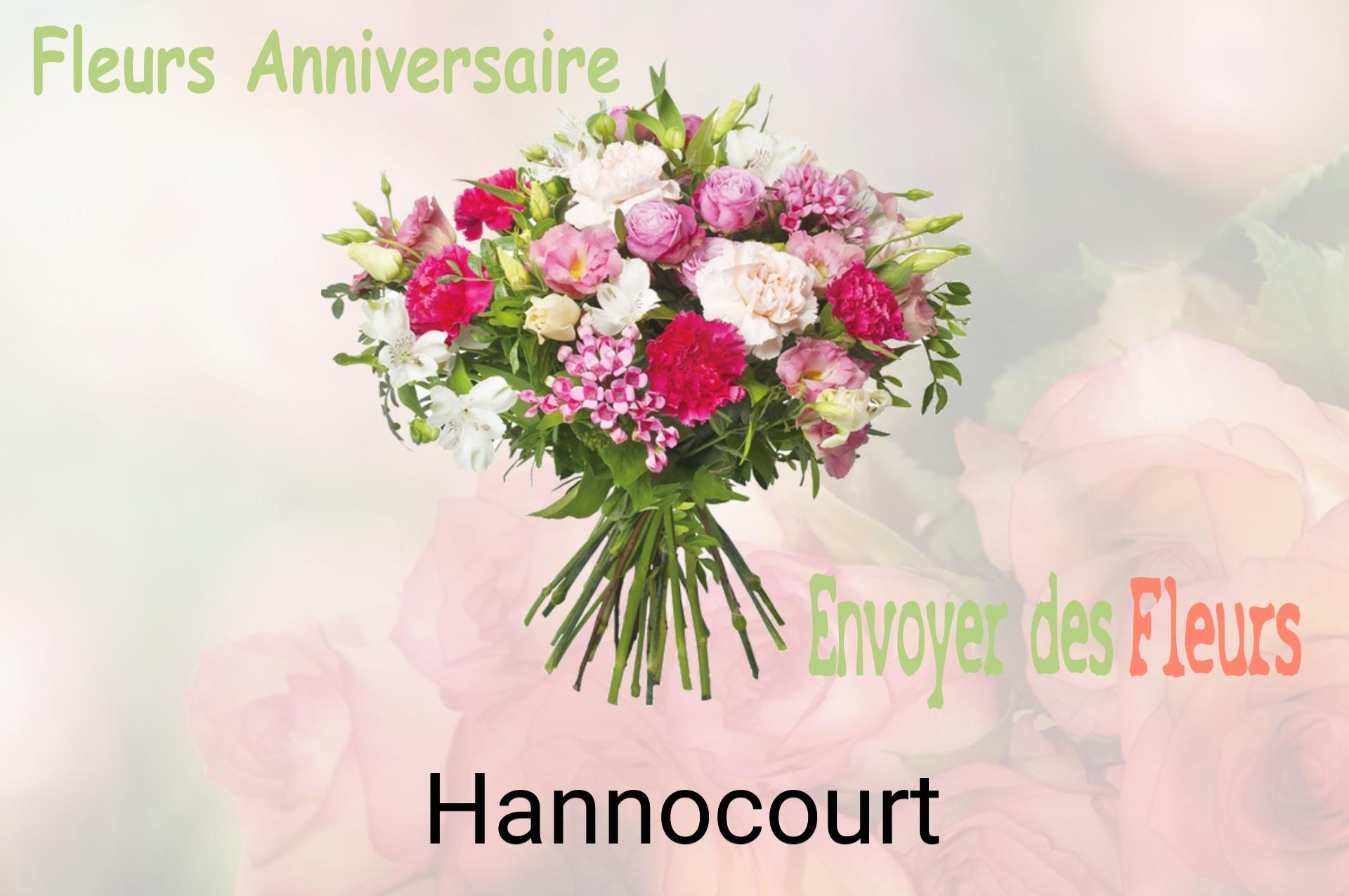 Bouquet de fleurs d’anniversaire livré à Hannocourt