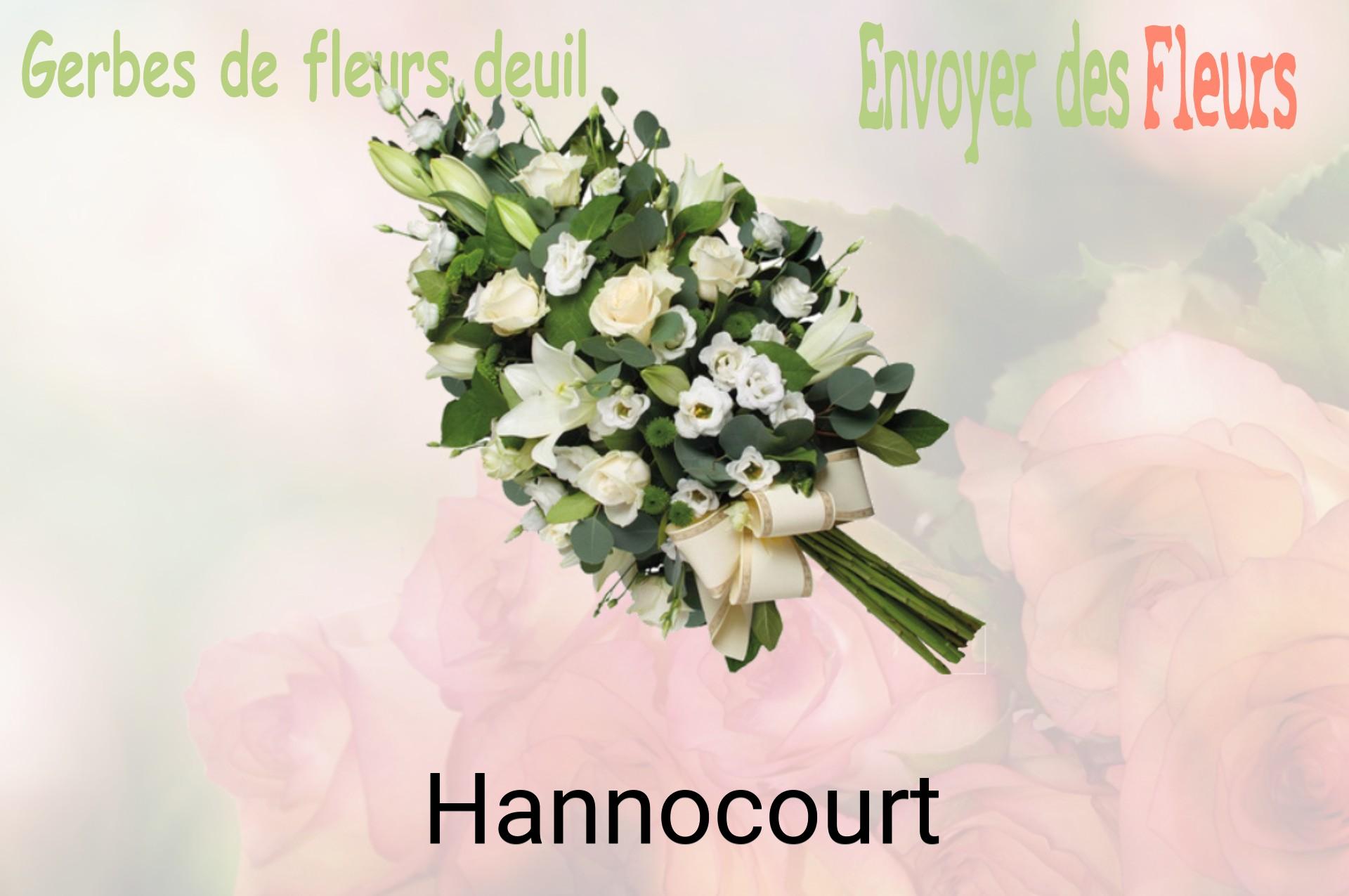 Gerbe de fleurs de deuil livrée à Hannocourt